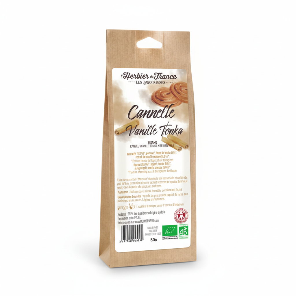 L'herbier -- Mélange cannelle/vanille tonka biopartenaire - 50 g