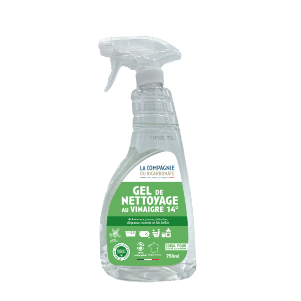 Gel végétal naturel au vinaigre 14 ° à la menthe en spray - 1