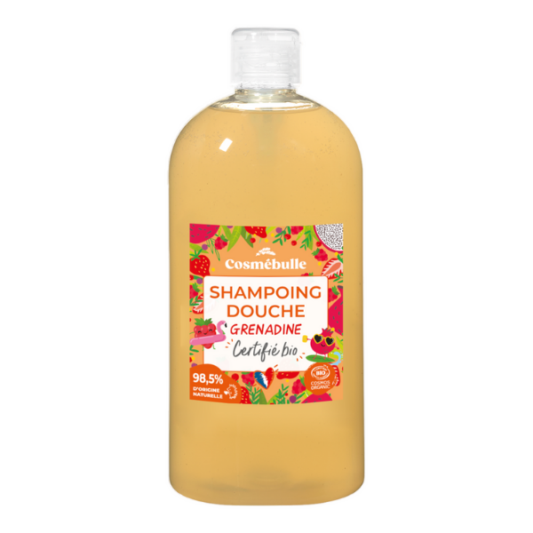 Cosmébulle -- Shampoing douche grenadine - 700 ml